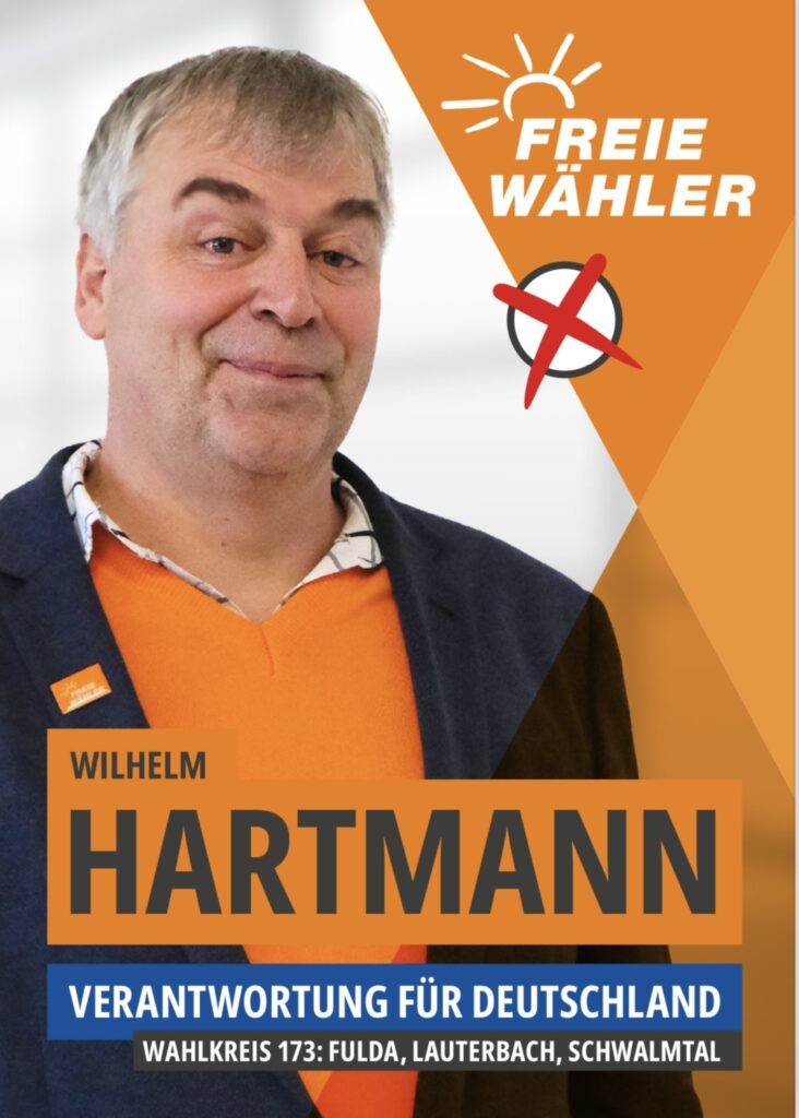 Wahlwunder im Wahlbezirk 173 möglich? FREIE WÄHLER hessischer Spitzenkandidat Wilhelm Hartmann arbeitet daran.